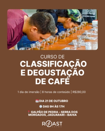 Curso de Classificação e Degustação de Café - Serra dos Morgados